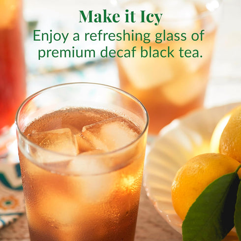 100 The Republic of Tea - Decaf Ginger Peach Black Tea Super Refill, Tea Bags