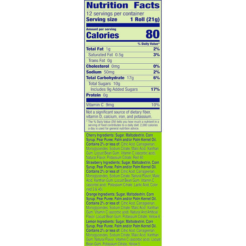 Pack, 12 Fruit by the Foot Fruit Flavored Snacks, Starburst, Variety ct
