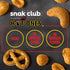 10 oz 3 Pack Snak Club x Hot Ones Snack Mix, Hot Habanero, Sweet Smoky, and Tangy Chili, Spicy Snacks with Peanuts