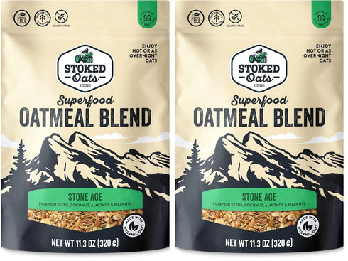 Stoked Oats - Stone Age High Protein, Low Sugar Breakfast - Gluten
