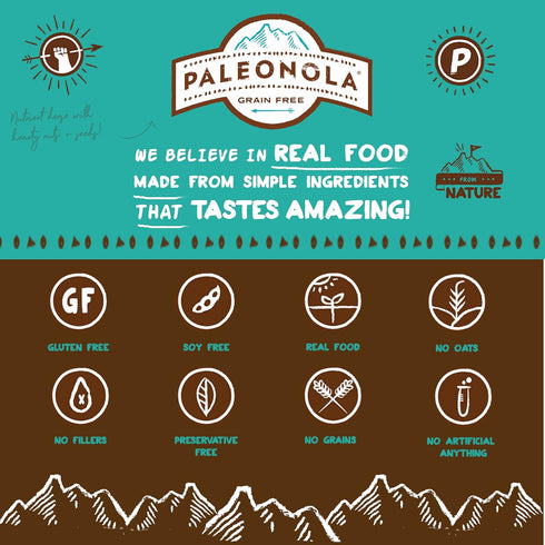 10 Oz (Pack 1) Paleonola Original Grain Free Granola, Resealable Bag of - Grainless Protein Paleo Granola Blended