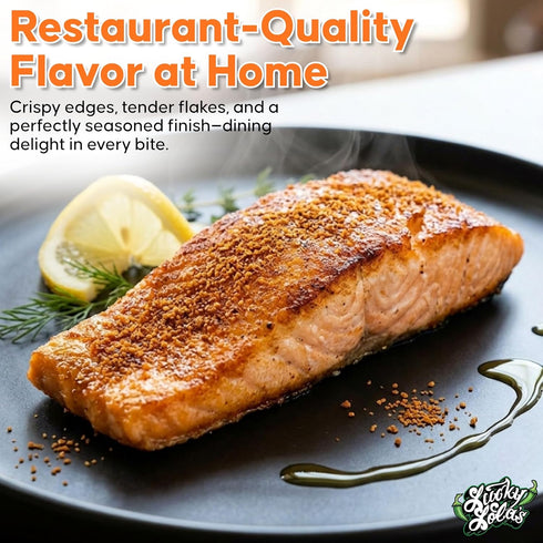 6.25 oz Lucky Lola's Fantastic Salmon Rub - Gourmet All-Natural Dry Rub | Perfect Salmon Seasoning for Grilling