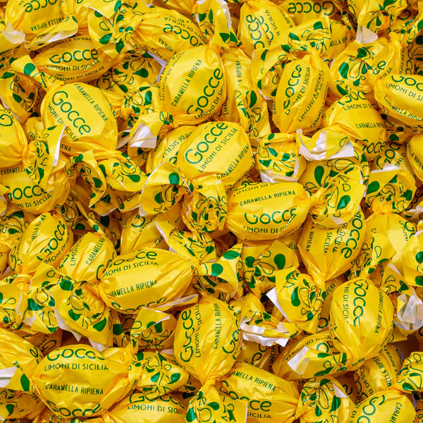 Italian Lemon Drops Hard Candy 1 lb | Real Sicilian Lemon Juice
