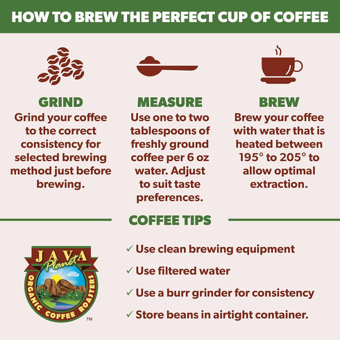1LB Low Acid Organic Coffee Whole Bean, Mold-Free & Stomach Friendly by Java Planet, Sumatran Single Origin Coffee