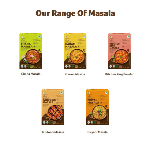 100) Organic Tattva Organic Blended Spices Masalas (Rajma Masala