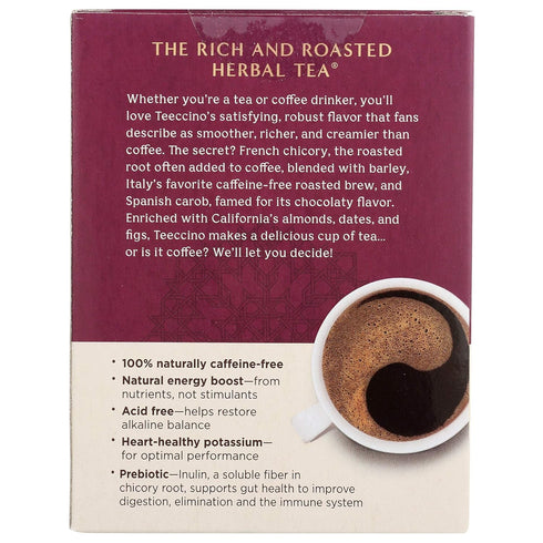 Pack 10 (Pack 4) Teeccino Hazelnut & Vanilla Nut Herbal Tea Variety - Roasted Herbal Tea Thats Caffeine Free