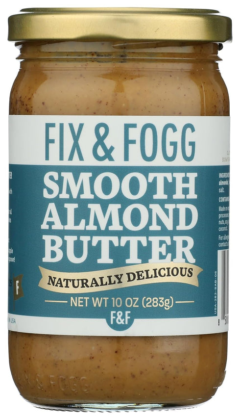 Fix & Fogg Smooth Almond Butter - Natural Almond Butter Spread, No