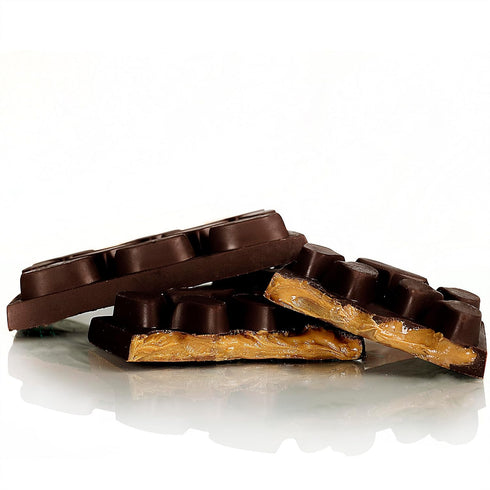 3-Pack (3 8 oz. Sanders Dark Chocolate Peanut Butter Block x box)