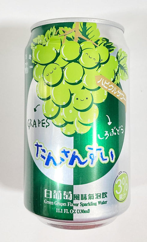 Generic 11.1 oz, Pack 6 Green Grape Flavor Sparkling Water, fl