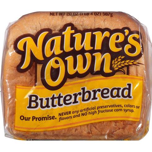 20 oz., 2 (pack 3) A1 Nature's Own Butterbread pk.
