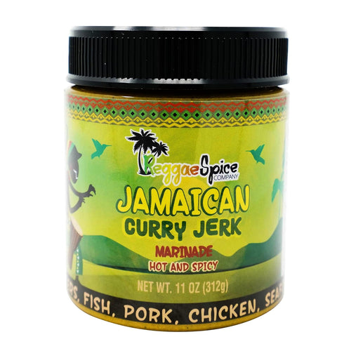 REGGAE SPICE Jamaican Curry Jerk Seasoning Authentic Wet Rub Marinade Sauce -