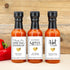 Best Day Ever Spot 1.7oz (Set 12) Hot Sauce Gifts, Gold Heart Mini Hot Sauce Bottles, Hot Sauce Wedding Favors, Custom