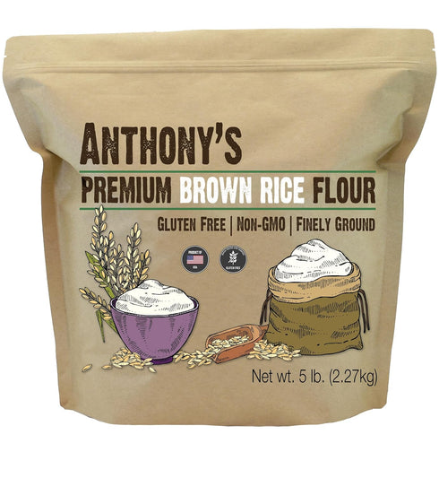 Anthony's Brown Rice Flour, 5 lb, Gluten Free, Non GMO, Product of