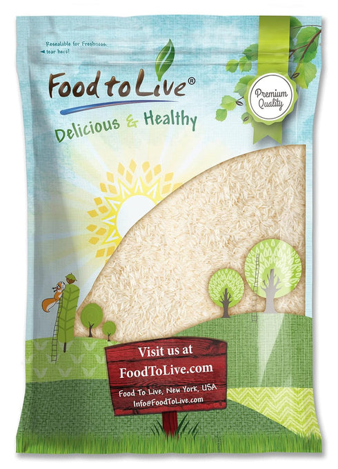 Food to Live - Jasmine White Rice, 12 Pounds Long-Grain, Raw, Vegan,