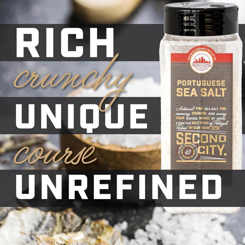 14oz (2 Pack) Portuguese Sea Salt Fleur De Sel Our Handcrafted, Gourmet, Portuguese Salt Is Naturally Sourced From The