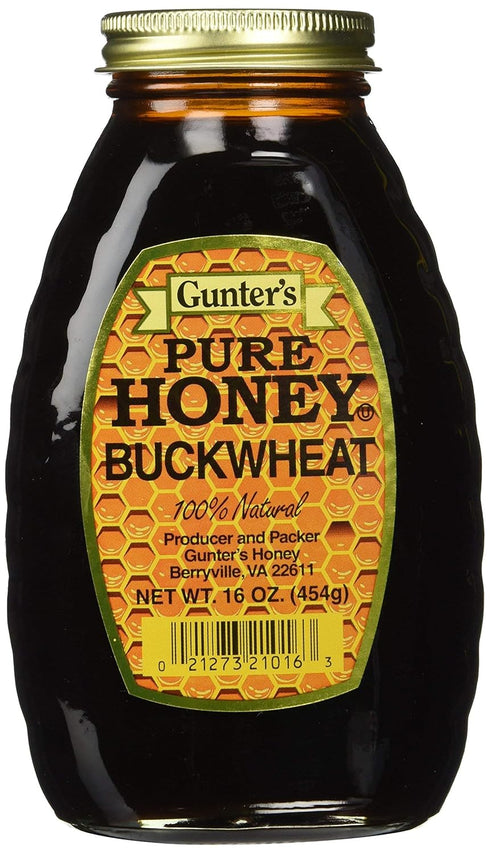 Gunter's Pure Buckwheat Honey, 16 Oz - 2 Pack