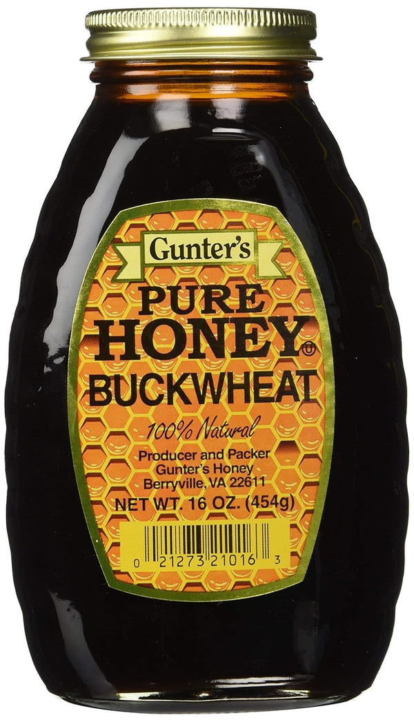 Gunter's Pure Buckwheat Honey, 16 Oz - 2 Pack