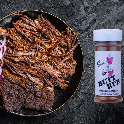 Butt Rub 4.5 oz Bad Byrons Barbeque Seasoning Shaker | Award-Winning All-Purpose Dry Rub for Pork, Chicken, Beef