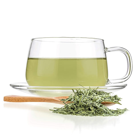 Tealyra Japanese Iri Sencha Loose Leaf Tea, Blend of Matcha Powder and Sencha Green Tea, 220g (8-ounce), Medium