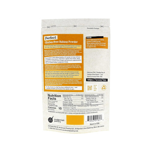 I'm Free Perfect Gluten-Free Baking Powder, Vegan, Non-GMO, OU Kosher Certified, 8 oz.