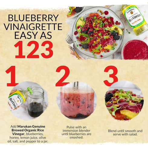 (1 2-pack) Marukan Genuine Brewed Rice Vinegar for Enhancing Flavor & Cooking, Unseasoned Gallon