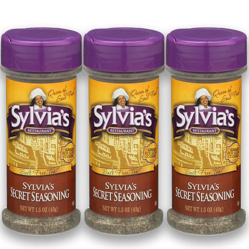 Sylvia’s Secret Seasoning, All-Purpose Seasoning Mix for Soups, Stews, Chicken, 1.5oz, Pack of 3