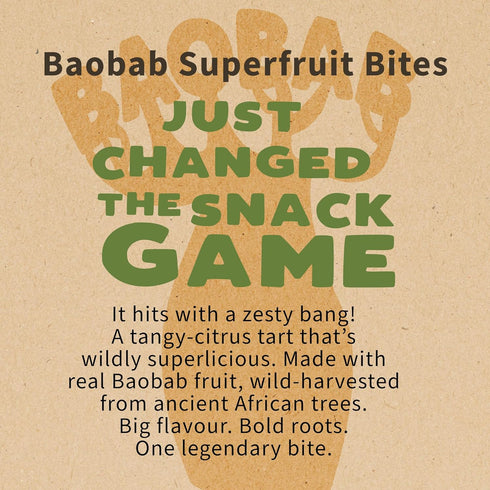 Pack 30 Baobest Superfruit Bites - Baobab Fruit Snack Variety - Berry, Mango, and Raspberry - Vegan, Gluten Free, High