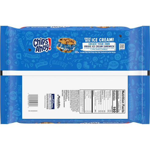25.3 oz NABISCO CHIPS AHOY! CHIPS AHOY! Original Chocolate Chip Cookies, Party Size