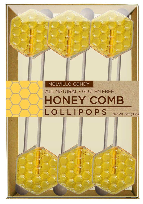 Melville Candy All Natural Flavored Honey Spoons Gift Set (Honeycomb Lollipops)