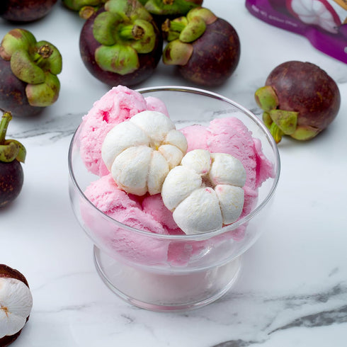100% 0.53oz (Pack 12) Thappy Fruit Freeze-Dried Mangosteen - No Additives, Oil-Free, No Sugar Added, Pure Mangosteen