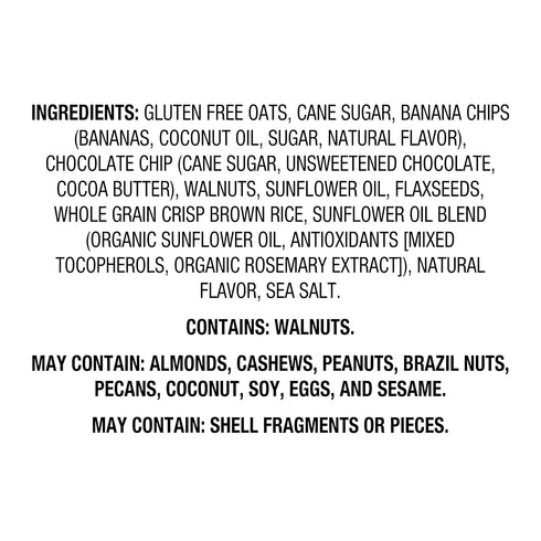 Aplenty 11 Oz (Pack 2) Amazon Brand, Chocolate Chip Banana Bread Granola