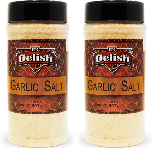 Garlic Salt by Its Delish (Medium Jar) (Pack of 2)