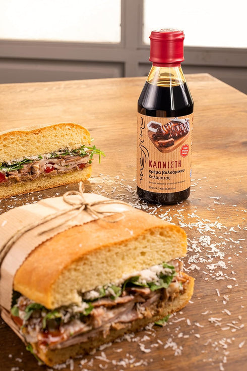 250ml Messino Smoked Balsamic Vinegar Glaze imported from Greece