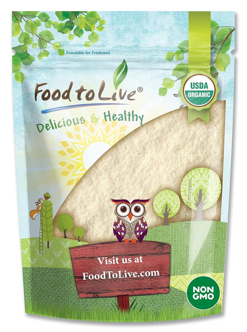 Food to Live Organic Lemon Powder, 8 Ounces - Non-GMO, Unsulfured, Made