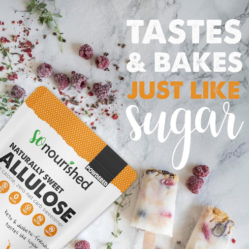 0 0 (5 lb 80 oz) So Nourished Allulose Sweetener Powdered - Keto Sugar Substitute - Calorie, Net Carb, Non-GMO /