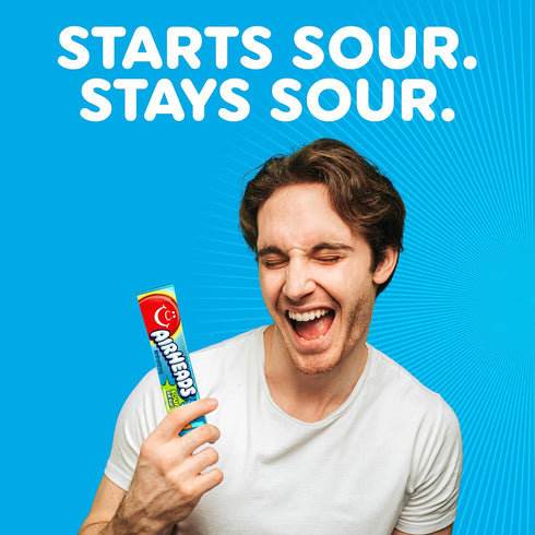 Pack 36 Airheads SOUR Candy Bars, Sour Blue Blast Flavored, Bulk, Concessions, Parties, of Bars