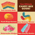 Gummy 2 Gummy Gummies Pack Candy Bulk | Pound Bag | Sweet & Sour Mix | Peach Rings, Worms, Bottles, Mini Belts