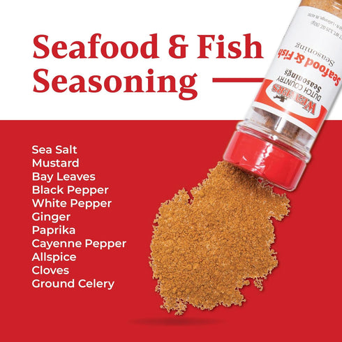 Weavers Dutch Country Seasonings LLC Country 3.25 oz Weavers Dutch Seasonings Seafood & Fish Seasoning, Premium Spice