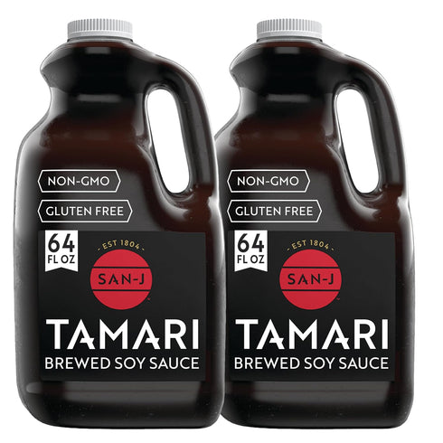 San-J - Gluten Free Tamari Soy Sauce - Specially Brewed - Made