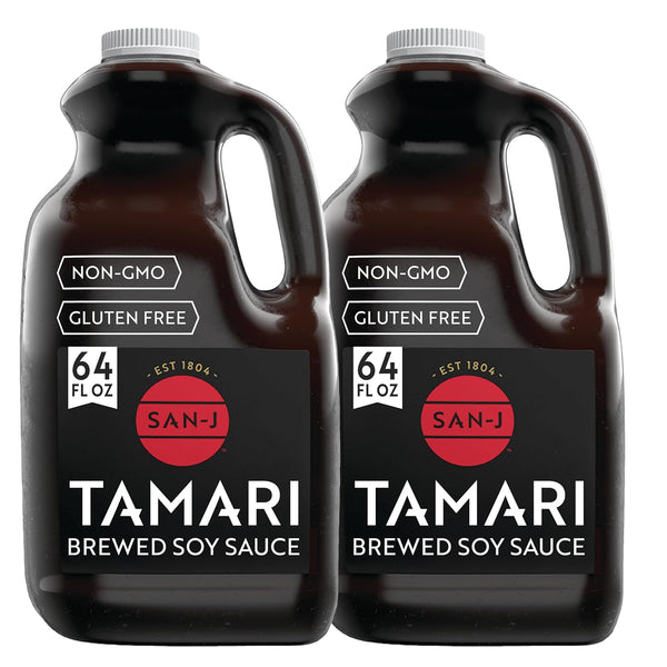 San-J - Gluten Free Tamari Soy Sauce - Specially Brewed - Made