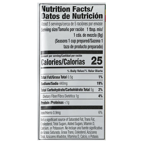 Lawry's Chili Spices & Seasonings Mix, 1.48 oz (Pack of 12)