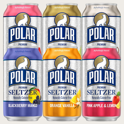 Pack, 12 oz 18 pack Polar Seltzer Water Sampler Variety fl cans
