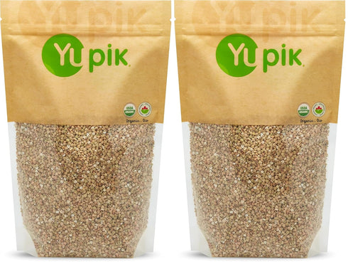 Yupik Organic Hulled White Buckwheat, 2.2 lb, Non-GMO, Vegan (Pack of 2)