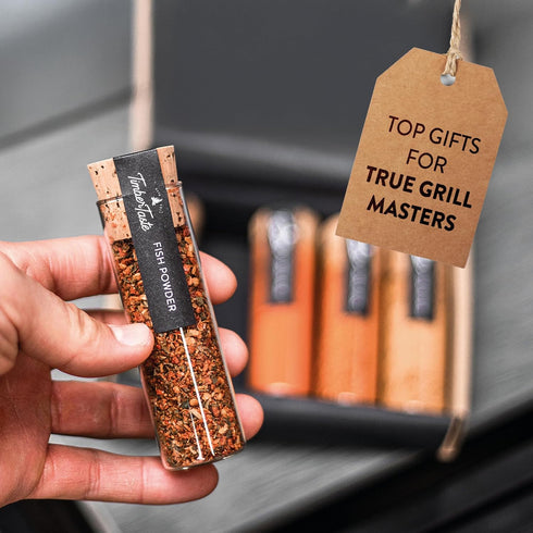 Set 5 Set TIMBER TASTE BBQ Spice Gift for Women - Gourmet Grilling Spices & Rubs | Seasoning Gift for Her | Grill Spice