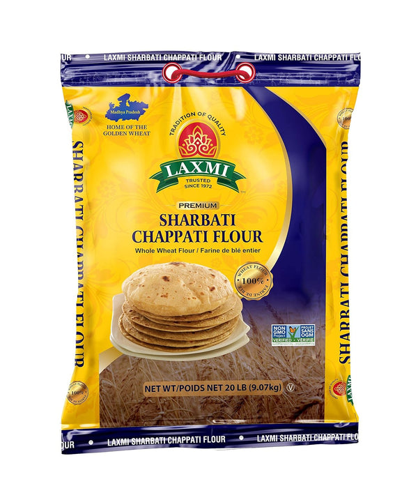 Laxmi Sharbati Chapti Flour 20 Lbs