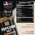 5.5oz Popcorn Salt Chocolate Powder Mix - Gluten Free & Low Sodium Cocoa Powder Popcorn Salt Seasoning. Movie Night Pop