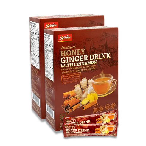 Generic Lipatea Instant Honey Ginger Drink with Cinnamon, Caffeine-Free, Herbal Tea, Natuarl Tea