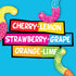 Gummy 18 oz (30 Trolli Mini Sour Brite Crawlers Candy, Cherry-Lemon, Strawberry-Grape & Orange-Lime, Sweet and Sour
