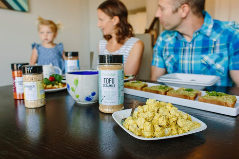 FreshJax Organic Tofu Scramble Spice Mix, Vegan Egg Seasoning, 4.8 oz Large Bottle, Gluten-Free, Non-GMO