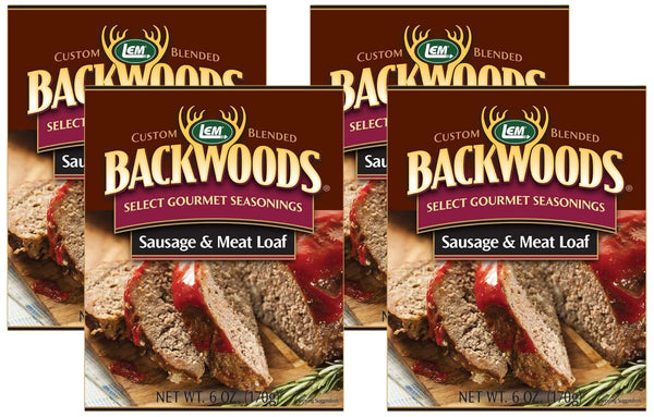 LEM Products Backwoods Sausage and Meatloaf Seasoning, Ideal for Wild Game and